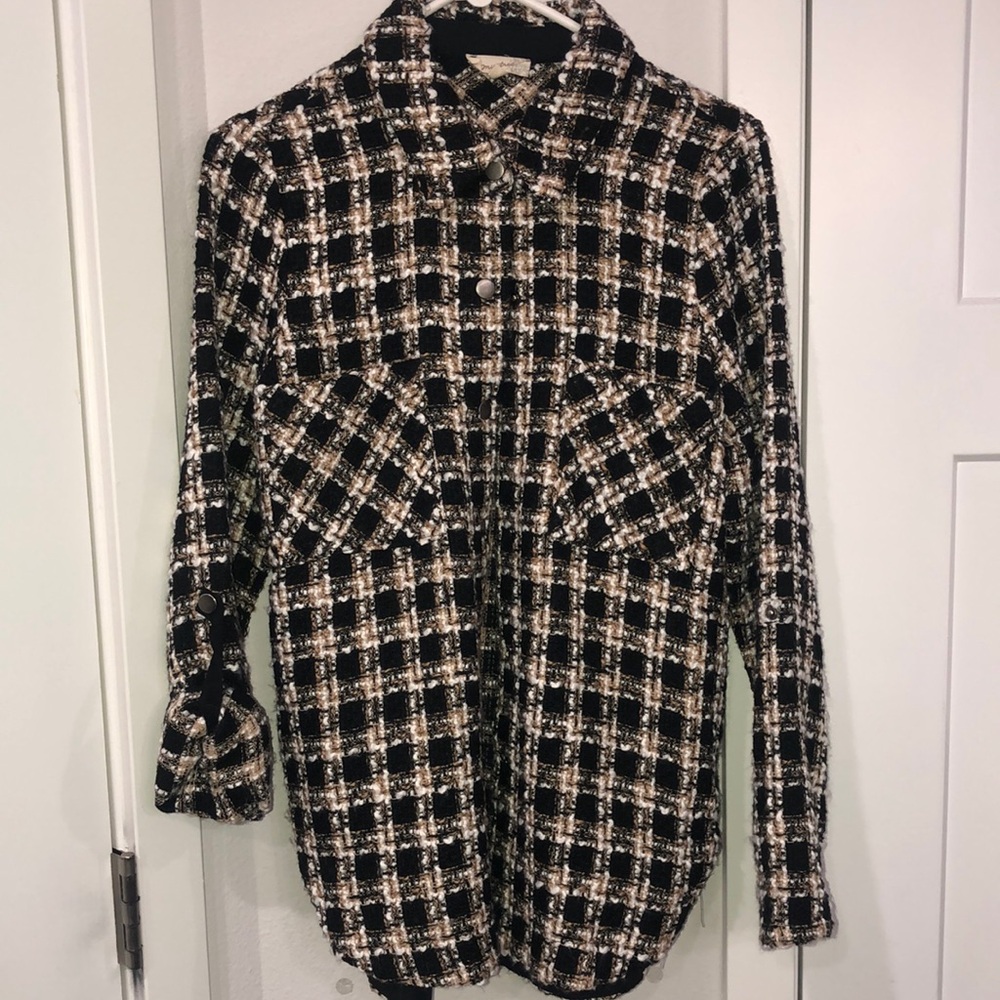MysTree| Tweed jacket Top Women’s| Size M|  Goblin core work wear casual